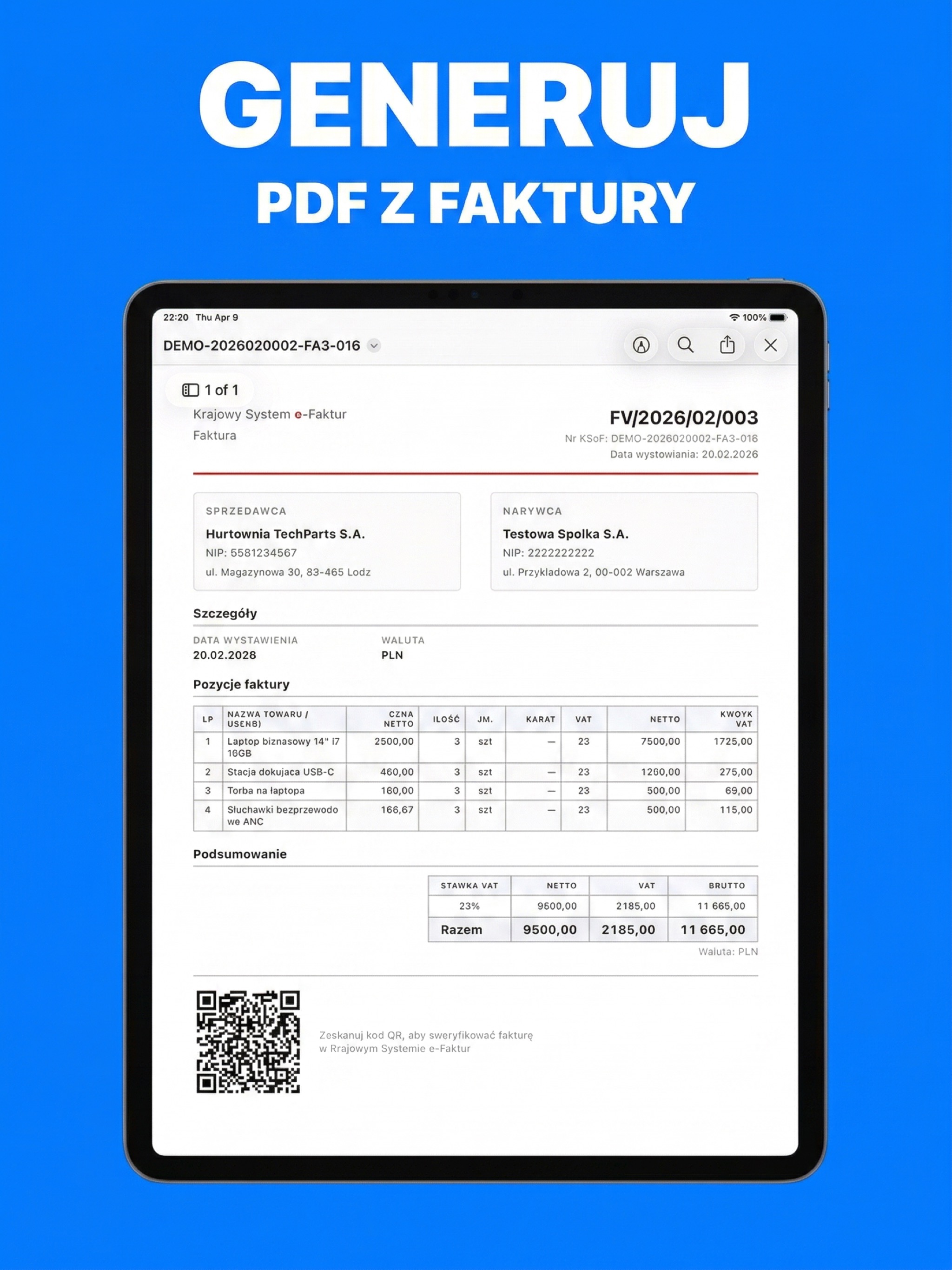 Generowanie podglądu PDF na iPadzie
